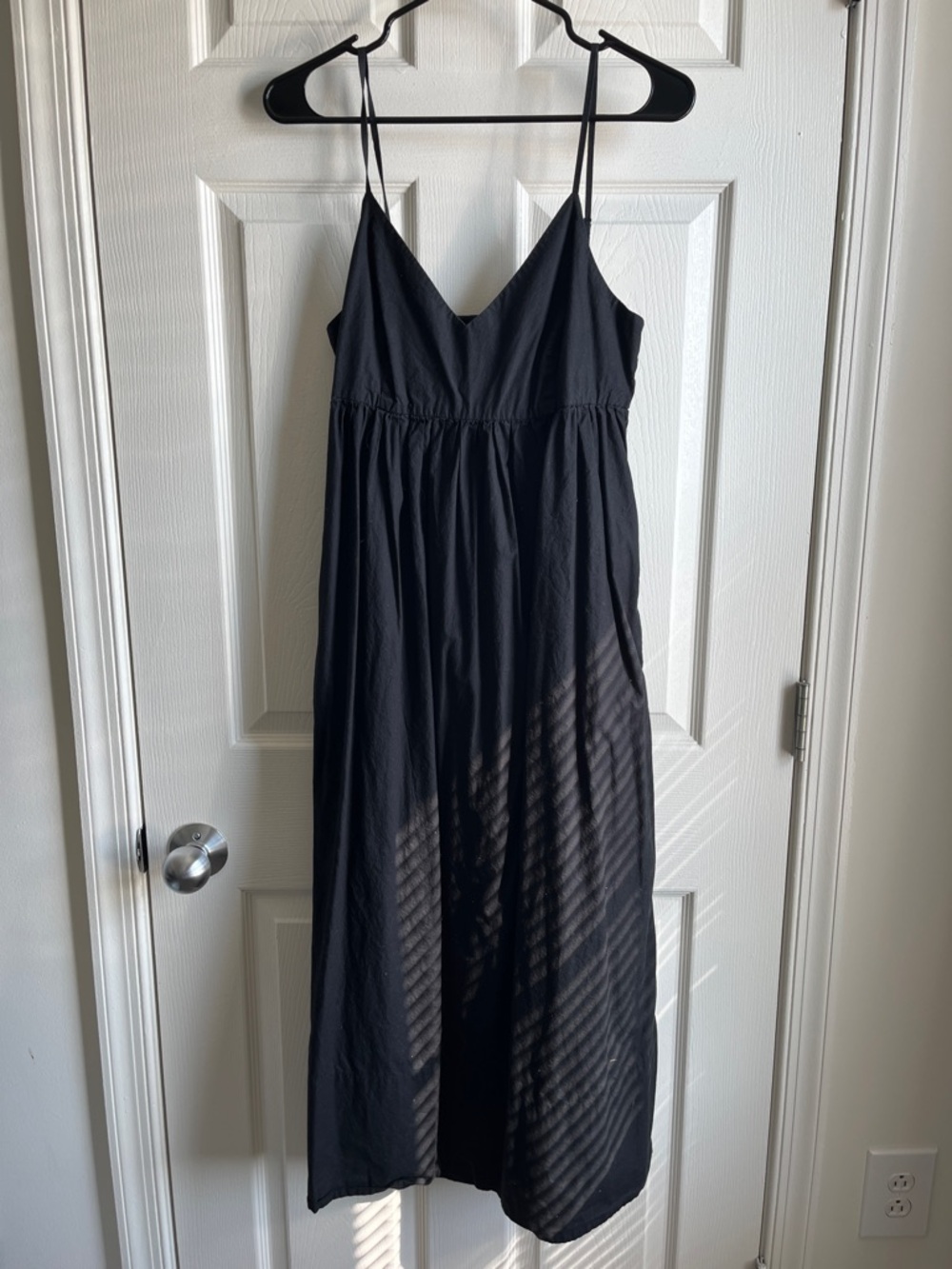 Quince Black Cotton Dress